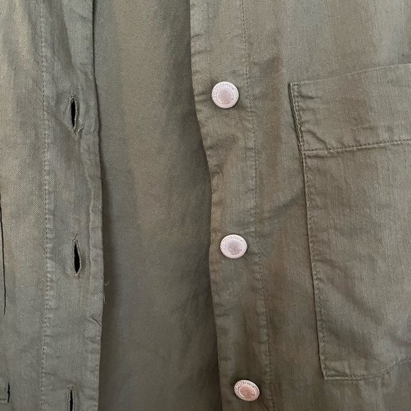 Zara Army Green Button Down - Picture 2 of 4